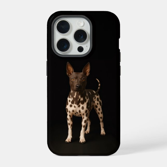 Coque iPhone Terrier nu Black 4 Luxe iPhone 15 Pro Mate (Verso)