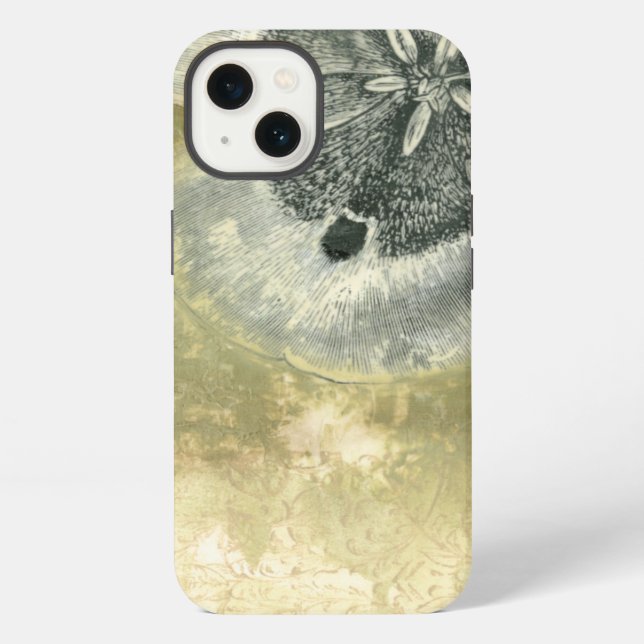 Coque iPhone Tête de fleurs Abstraite de texture laquée (Verso)