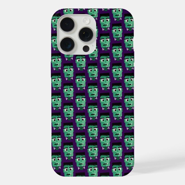 Coque iPhone Tête de monstre de Frankenstein (Verso)