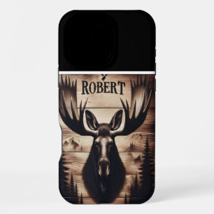 Coque iPhone 16 Pro Max Tête d'orignal de Robert