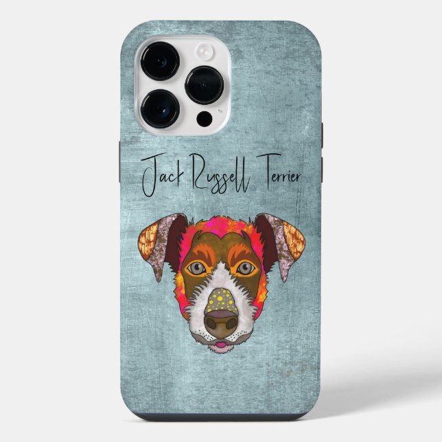Coque iPhone Tête laide de Jack Russell Terrier  (Verso)