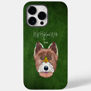 Coque Pour Pour iPhone 14 Pro Max Tête laide de West Highland White Terrier