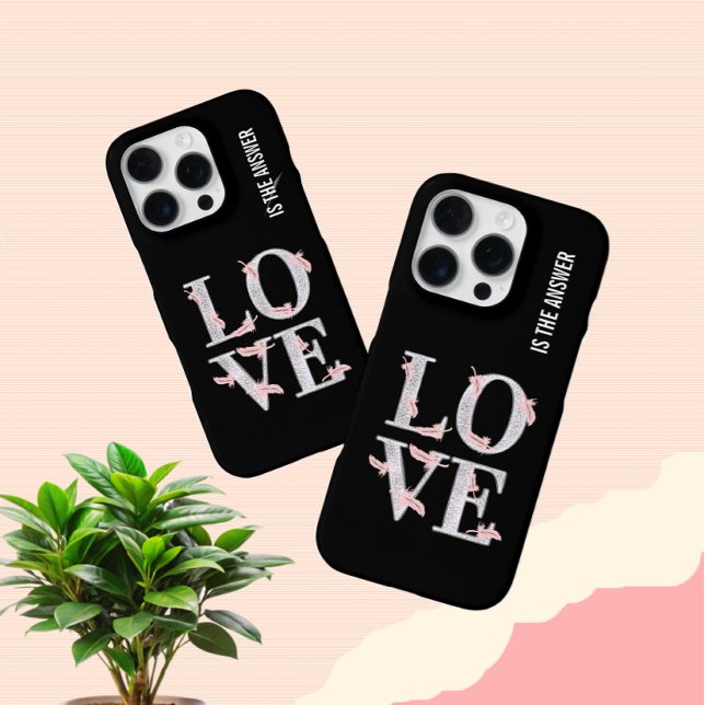 Coque iPhone Texte AMOUR (Créateur téléchargé)
