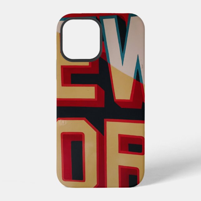 Coque iPhone texte de New York (Verso)
