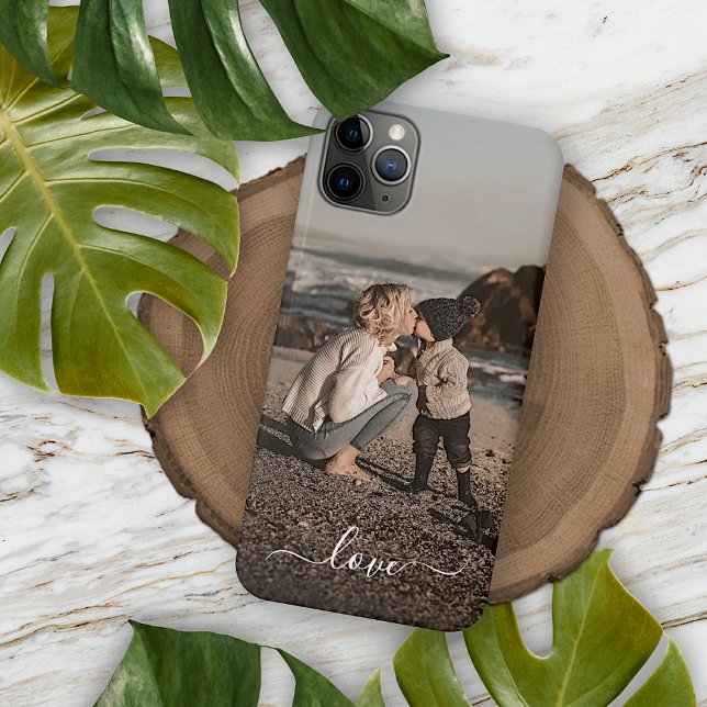 Coque iPhone Texte de Simple Amour Photo Personnalisé (Créateur téléchargé)