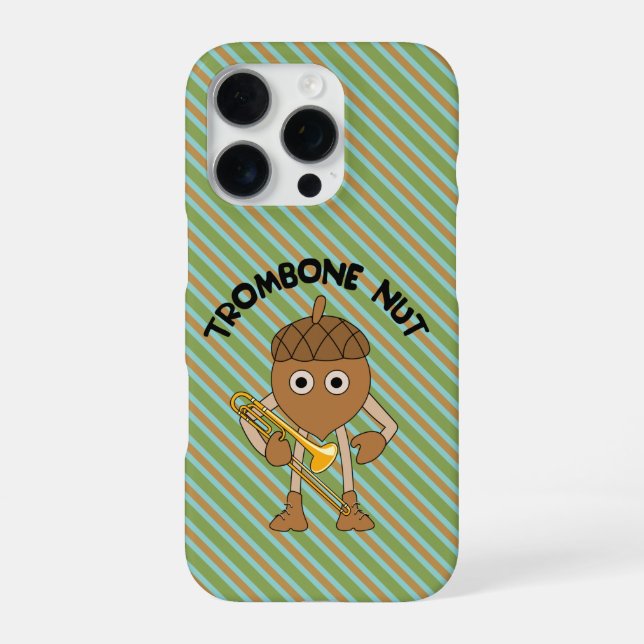 Coque iPhone Texte d'écrou de trombone (Verso)