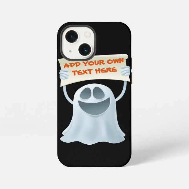Coque iPhone Texte fantôme tenu   (Verso)