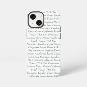 Etui iPhone 13 Mini Texte personnalisé ajoutez votre propre texte noir