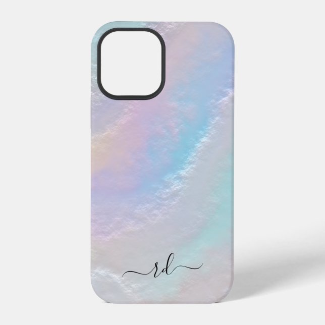 Coque iPhone Texture Abstraite Arc-en-Ciel (Verso)