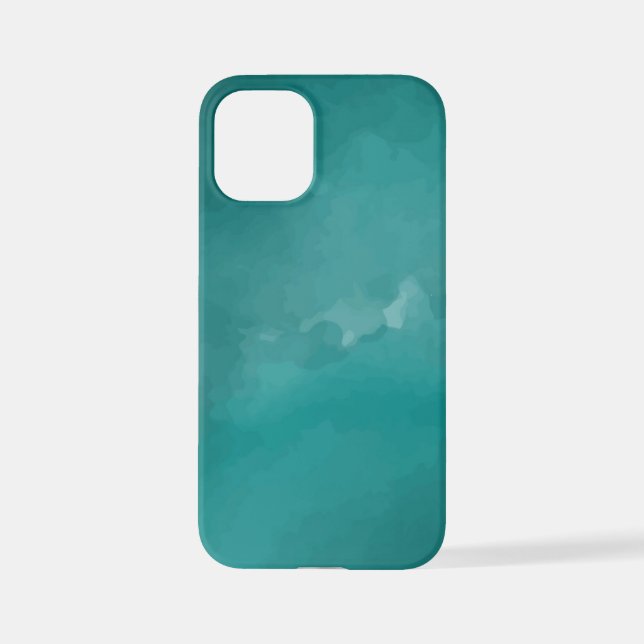 Coque iPhone texture-bleu-aquarelle (Verso)