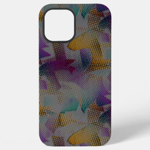 Coque iPhone 12 Pro Max Texture coloré avec de petites formes géométriques
