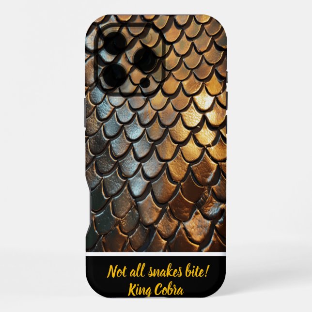 Coque iPhone Texture complexe de la peau d’un serpent venimeux (Verso)