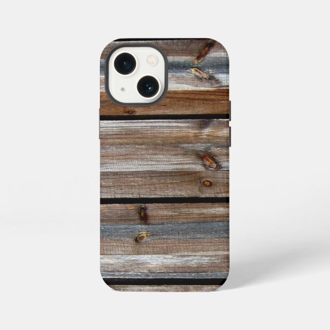 Coque iPhone Texture de bois Photo Cool Unique (Verso)