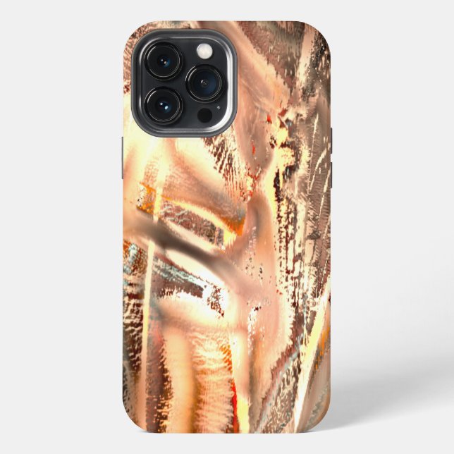 Coque iPhone Texture de corail étrange et découpe numérique trè (Verso)