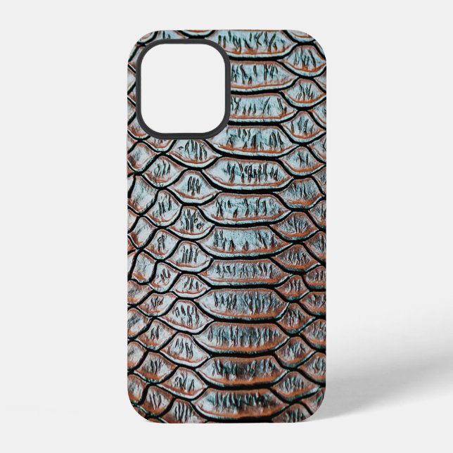 Coque iPhone texture de cuir de peau fondtexture,crocodile,l (Verso)
