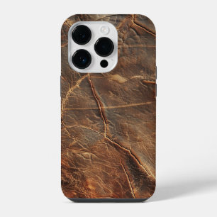 Coque Pour iPhone 14 Plus Texture de cuir vintage rugueux