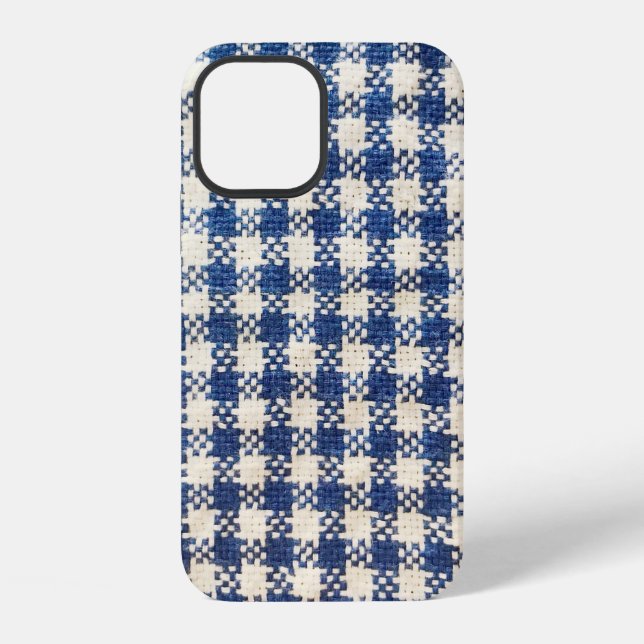 Coque iPhone Texture de fond de motif de tissu abstrait (Verso)