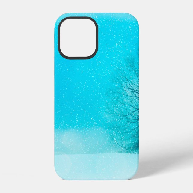 Coque iPhone Texture de fond hiver (Verso)