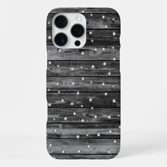 Coque iPhone Texture de grain de bois (Verso)