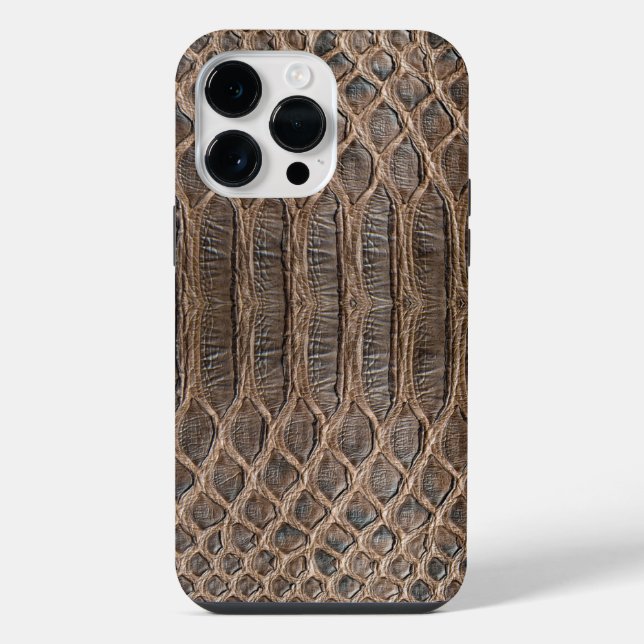 Coque iPhone Texture de la peau du reptile Cod.03 (Verso)