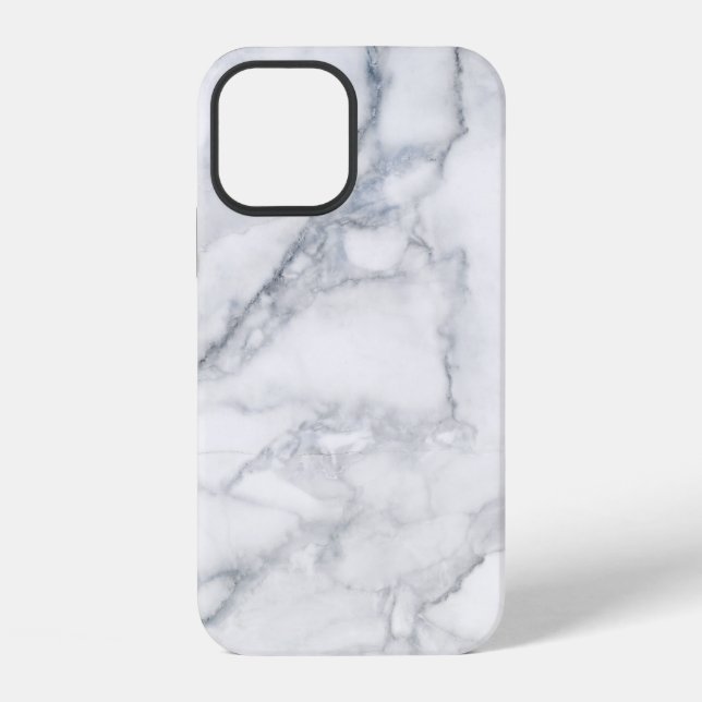 Coque iPhone Texture de marbre blanc (Verso)