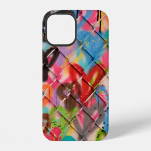 Coque iPhone 12 Texture de peinture Abstraite Spray Arrière-plan,