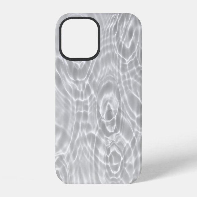 Coque iPhone Texture de surface d'eau claire abstraite (Verso)