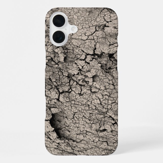 Coque iPhone Texture de terre cool (Verso)