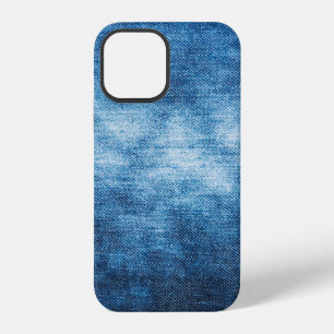 Coque iPhone 12 Texture de tissu délavé en jean pour fond. Jean