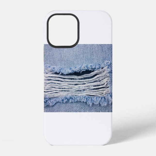 Coque iPhone Texture du tissu de lin naturel  (Verso)