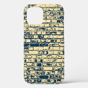Coque iPhone 12 Texture d'un mur de briques. Élégant papier peint 