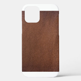 Coque iPhone 12 Texture en cuir authentique, véritable arrière - p