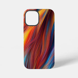 Coque iPhone 12 Mini Texture fourrure colorée Arrière - plan-68454