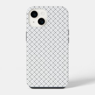 Coque Pour iPhone 14 Texture Géométrique Monochrome Motif Diamant Sans