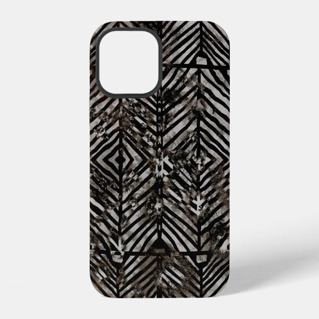 Coque iPhone Texture géométrique motif moderne répétitif créati (Verso)