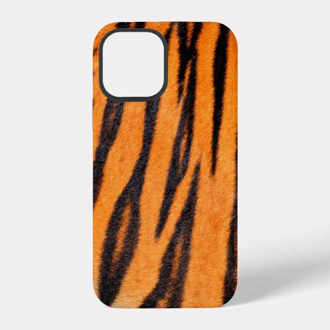 Coque iPhone Texture imprimée tigre (Verso)