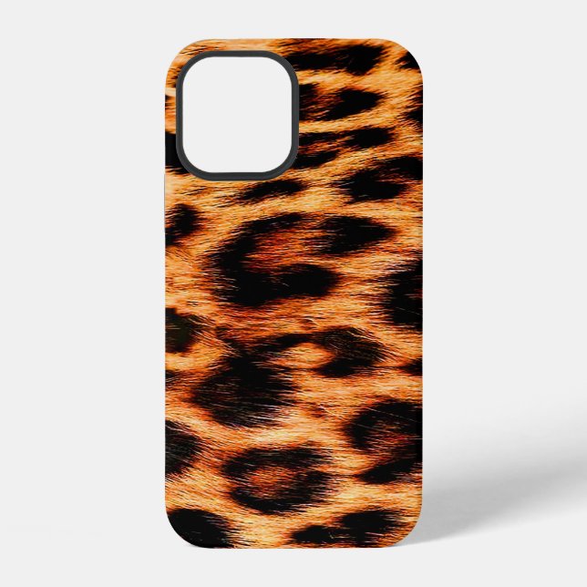 Coque iPhone Texture léopard, motif sans couture d'animal afric (Verso)
