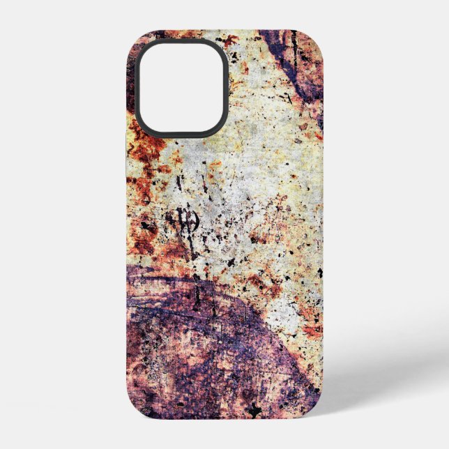 Coque iPhone Texture métal fer industriel (Verso)