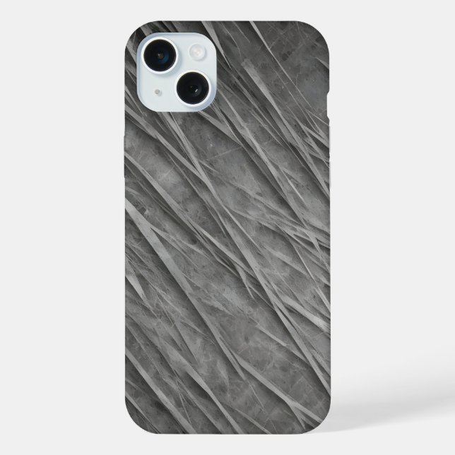 Coque iPhone Texture métallique grunge abstraite (Verso)