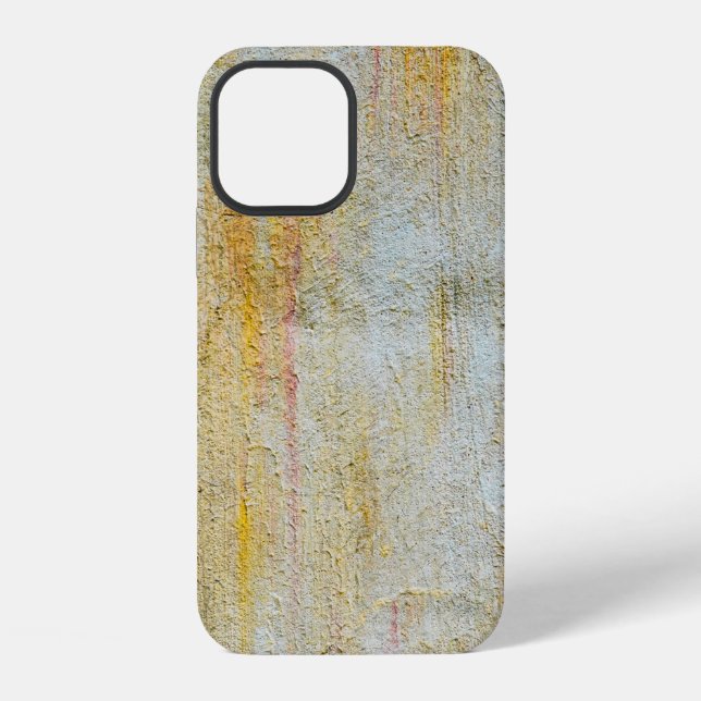 Coque iPhone texture murale d'argile et arrière - plan de la ma (Verso)