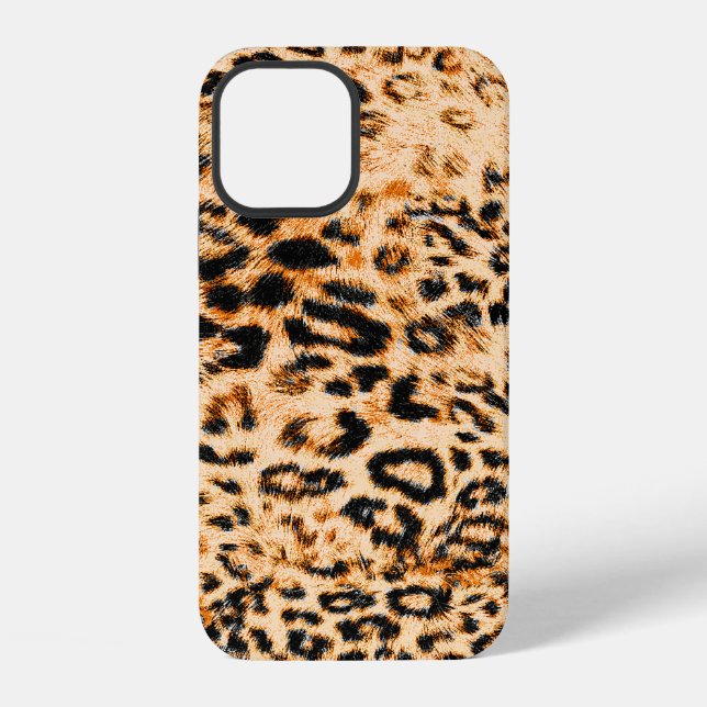 Coque iPhone Texture peau léopard, motif léopard (Verso)