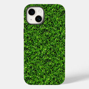 Coque Pour iPhone 14 Texture réaliste de l'herbe photo Funny vert brill