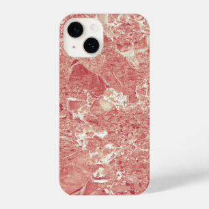 Coque Pour iPhone 14 Texture rose en marbre d'or