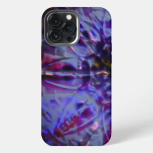 Etui iPhone 13 Pro Max Texture rugueuse brûlée violet foncé à violet tach