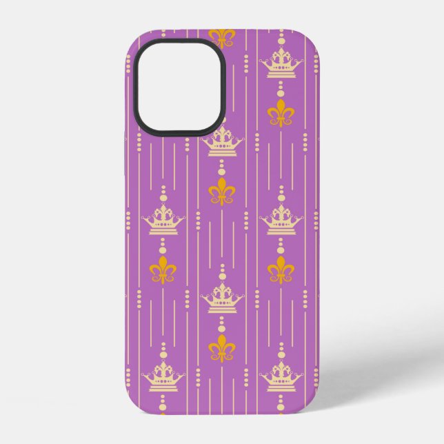 Coque iPhone Texture sans couture de fond dans le style rétro v (Verso)