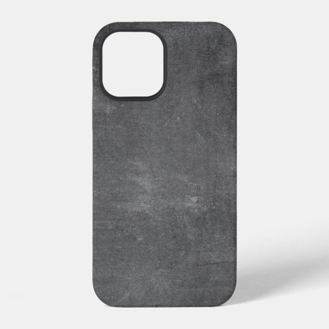 Coque iPhone Texture tableau noir vintage rustique (Verso)