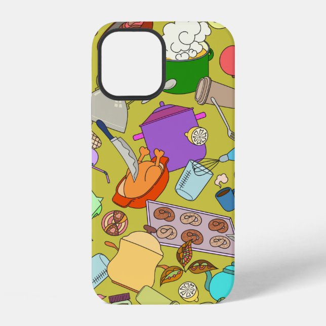 Coque iPhone Texture transparente. Objets de gribouillis dessin (Verso)