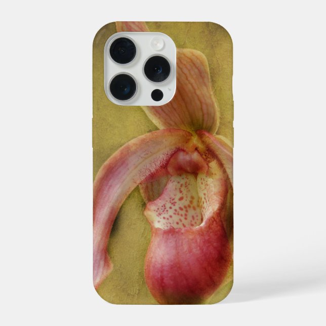 Coque iPhone Textured Lady Slipper Orchid (Verso)