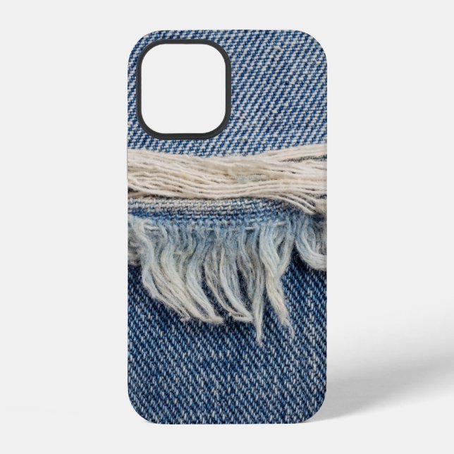 Coque iPhone Textures déchiré jeans arrière - plan. (Verso)