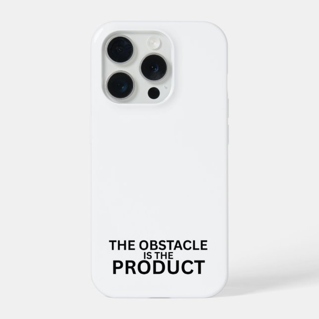 Coque iPhone The Obstacle Is The Product Minimalist  (Verso)